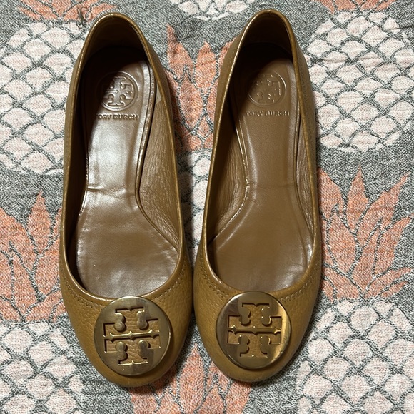 Tory Burch Reva flat - cognac Size 7M - Picture 5 of 11